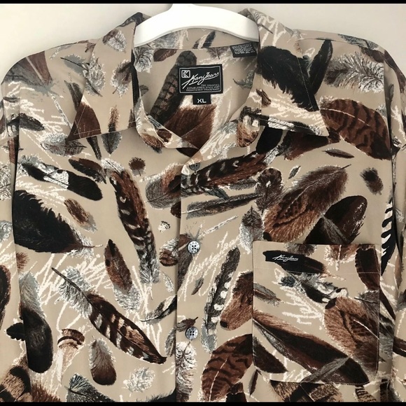 VTG Karl Kani Feathers Button Shirt N3 - Picture 3 of 9